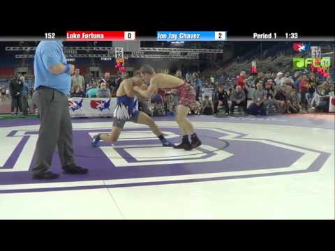 Junior 152 - Luke Fortuna (Illinois) vs. Jon Jay Chavez (Idaho)