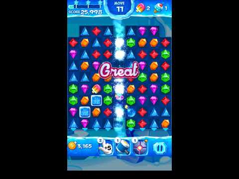 Jewel Pop Mania:Match 3 Puzzle Level 161 ( Ice Cream Town Episode ) - Walkthrough ( No Booster )