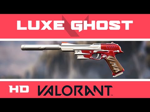 Luxe Ghost VALORANT Skin | HD Skins Showcase