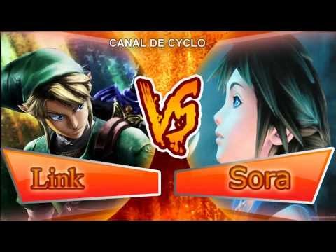 LINK VS SORA | BATALLA DE HEROES | Zarcort (Con Cyclo)