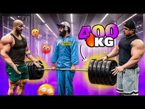 Anatoly tritt gegen einen Bodybuilder an_ 400 kg Kreuzheben – Fitnessstudio-Streich geht schief! 💪💪
