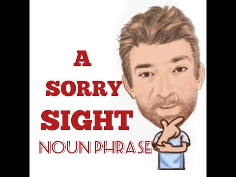 English Tutor Nick P Noun Phrase (291) A Sorry Sight