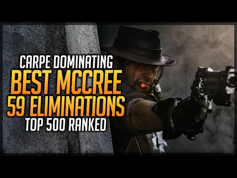 carpe Mccree 59 Elims HardCarry Insane Aim - carpe Top 500 Ranked Overwatch Highlights