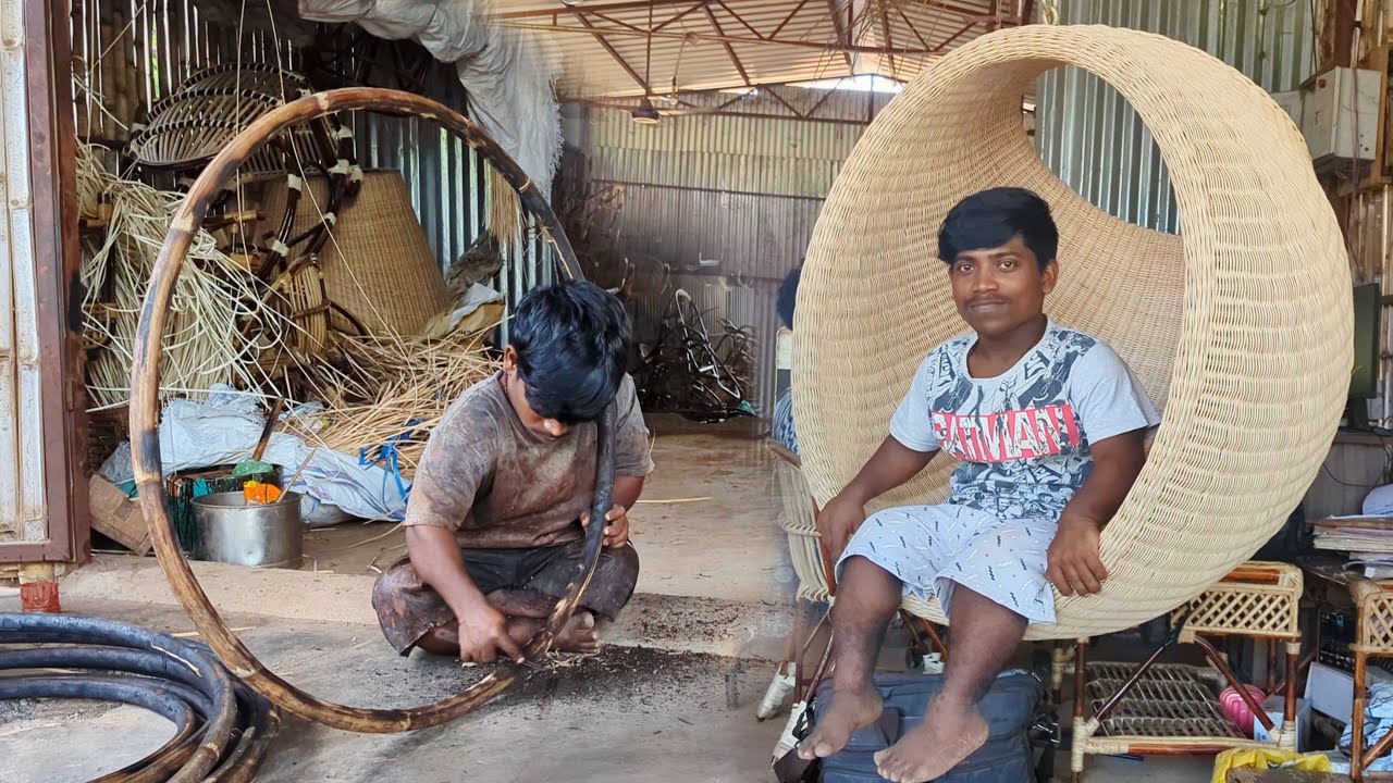 The Most Amazing Process of Making Luxury Swing | Amazing Handcraft Manufacturing process | Bamboo