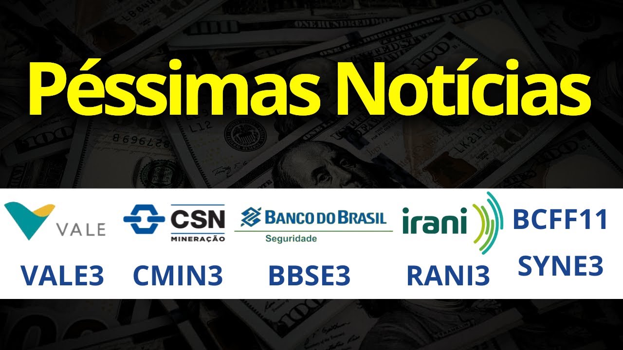 BCFF11 Já era?  BBSE3 | VALE3 | CMIN3 | PETR4 | RANI3 | SYNE3 MEGA PAGAMENTO DE DIVIDENDOS.