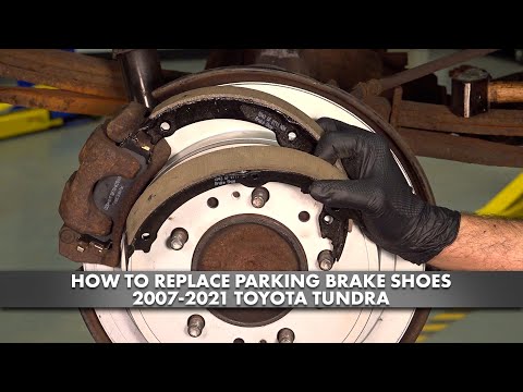 How to Replace Parking Brake Shoe Set 2007-2021 Toyota Tundra