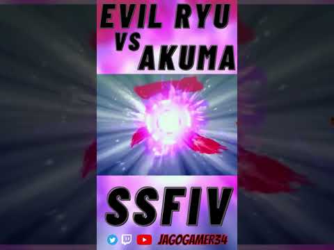 SSFIV: EVIL RYU vs AKUMA #shorts #shortsgame #youtubeshorts