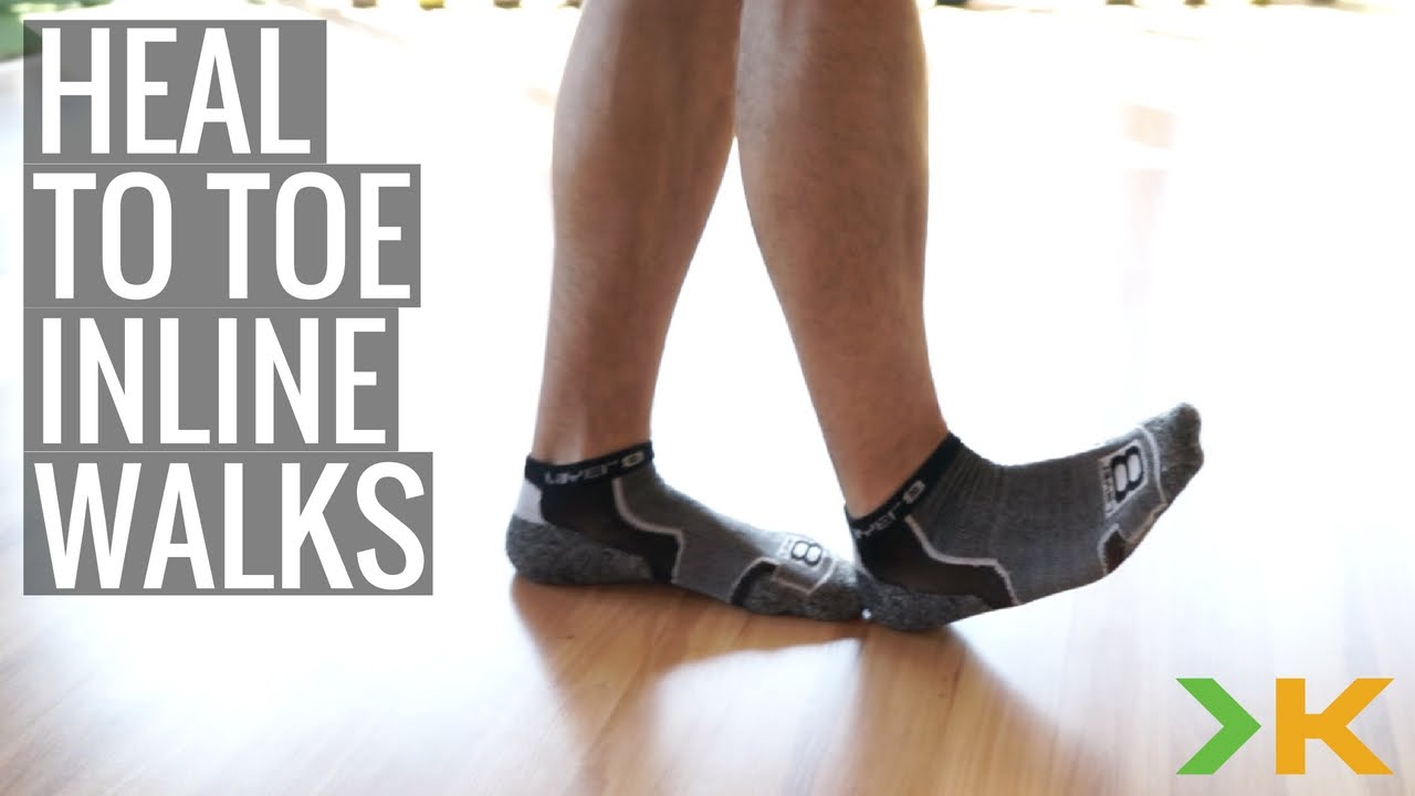 Heel To Toe Inline Walks - Tangelo Health - YouTube