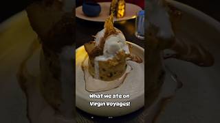 Food we ate on Scarlet Night on our Virgin Voyage Cruise! #virginvoyages #cruiselife #cruisefood