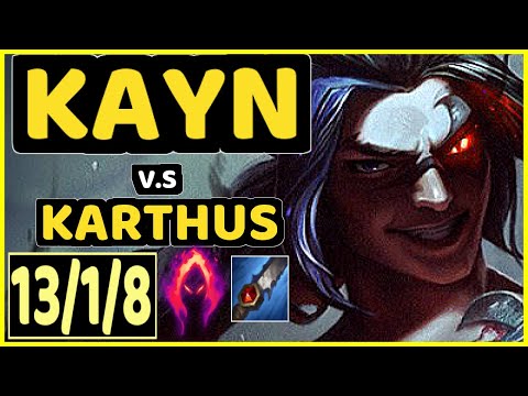 KEIO (KAYN) vs KARTHUS - 13/1/8 KDA JUNGLE CHALLENGER GAMEPLAY - BR