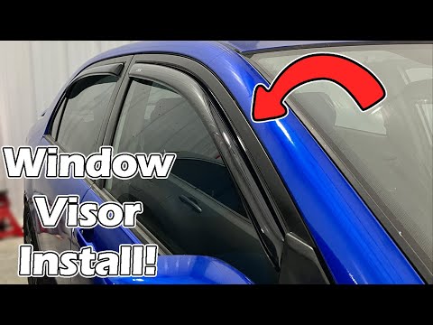 9th Gen Corolla In-Channel Visor Install! (AVS)