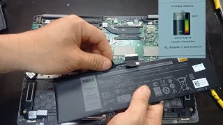 Dell inspiron 13 7000 disassembly Battery replacement