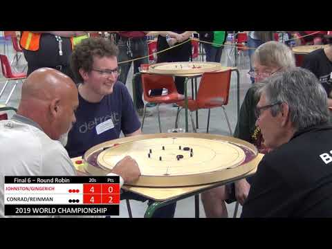 2019 World Crokinole Doubles - Conrad/Reinman v Johnston/Gingerich