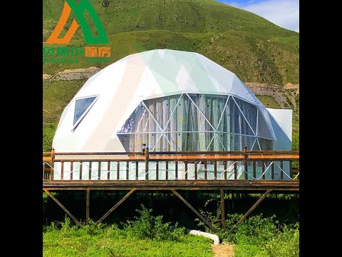 diameter 6m dome tent used as hotel