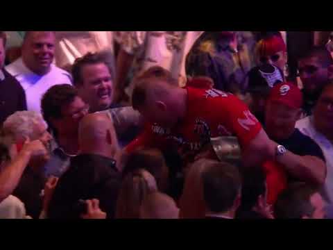 Brock Lesnar walkout after ufc 116