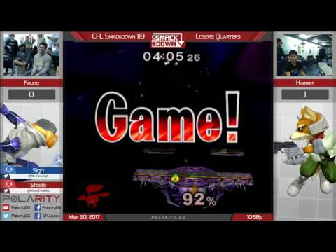 CFL Smackdown 119 Melee - Krudo (Sheik) vs Harriet (Fox) - Losers Quarters