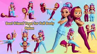 Best Friend Yoga for Full Body Relaxation 🌿 | Fun Partner Yoga to Relax, Stretch & Recharge