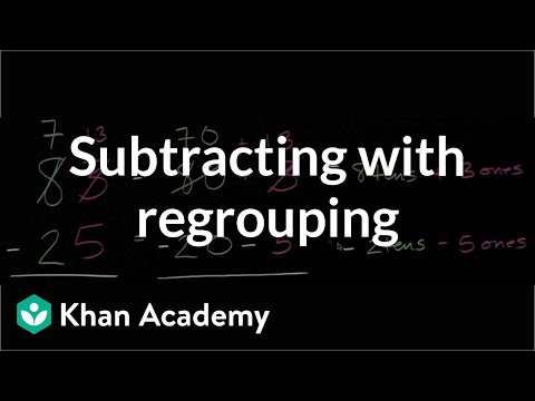 Subtracting with regrouping (borrowing) (video) | Khan Academy