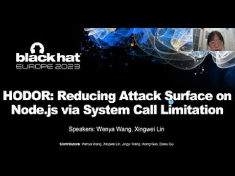 HODOR: Reducing Attack Surface on Node.js via System Call Limitation