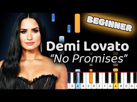 Demi Lovato No Promises Piano Les! (Beginner)