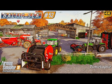 Sowing Canola. Taking Soil Samples. Mowing & Making Silage Bales ⭐ Baltic Sea #52 ⭐ FS19 Timelapse