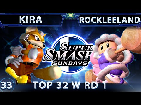 SSS 33 Kira (Fox) Vs. Rockleeland (Ice Climbers) SSBM - Top 32 RD 1 - Smash Melee