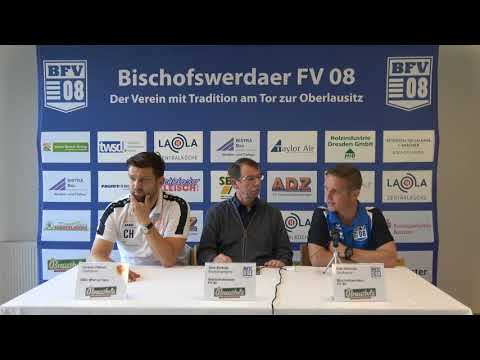 Pressekonferenz 8. Spieltag I Bischofswerdaer FV 08 - BSG Wismut Gera 4:0 (2:0)