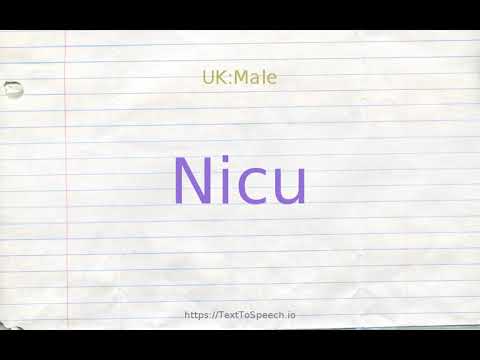 How to pronounce nicu