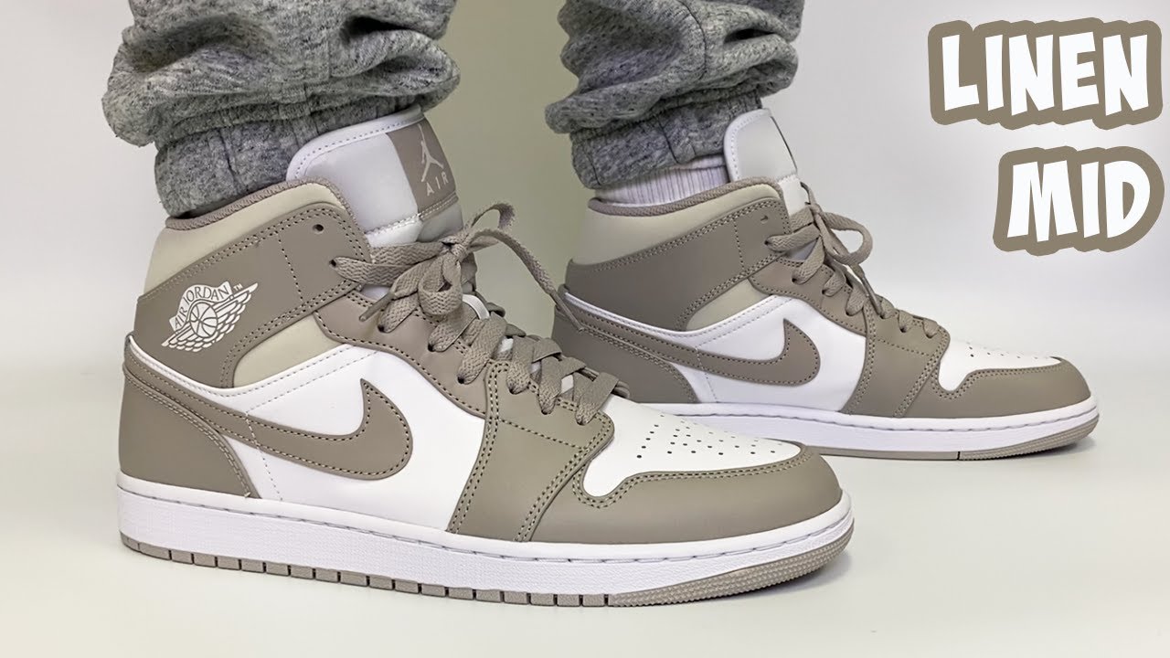 Jordan 1 Mid “Linen”: On Feet / Sizing / Review
