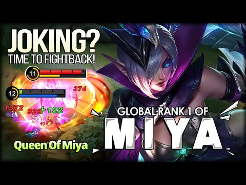 Miya + Inspire = Unpredict Fightback! Queen Of Miya Global Rank 1 of Miya - MLBB