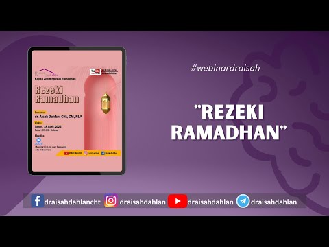 Rumil Al-Hilya  :  Rezeki Ramadhan   -  dr. AISAH DAHLAN, CHt., CM.NLP