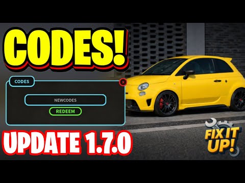 *NEW* ALL INDEX UPDATE 1.7.0 CODES FOR FIX IT UP 2025! ROBLOX FIX UT UP CODES