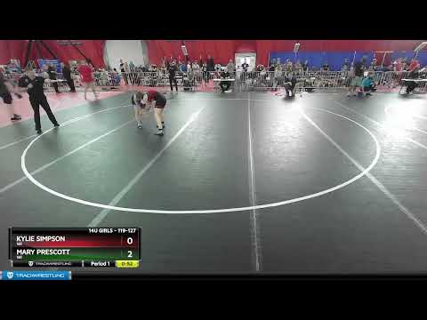 119-127 Lbs Cons. Semi - Kylie Simpson, WI Vs Mary Prescott, WI 25d3