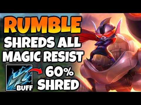 These RUMBLE BUFFS make him deal TRUE DAMAGE to ANYONE? (60% MR Shred) | 13.5 - League of Legends