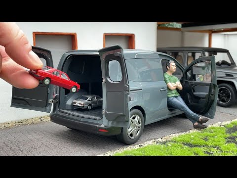 1:18 Mercedes-Benz Citan W420 T-Class, magnetite grey - NZG [Unboxing]