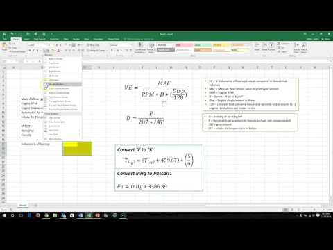 How to create a volumetric efficiency calculator