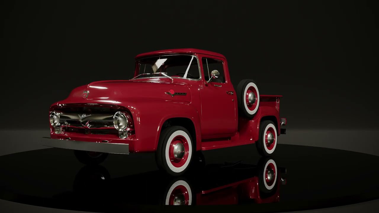 Original F-100 1956 3D Model