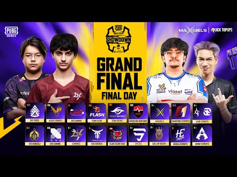 2026 PUBG MOBILE QUICKTOPUPS SHOWDOWN  | GRAND FINALS DAY - 3 | Ft. #FL #4T #DRX #NS #HORAA #DRS #TS