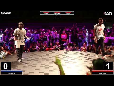 SPIDER vs KEFTON - Battle BAD 2k17 LEGEND - HIP-HOP TOP 8