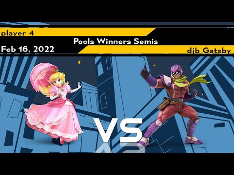 [Smash Ultimate] player 4 vs djb  Gatsby - Xeno229 (Pools Winners Semis)