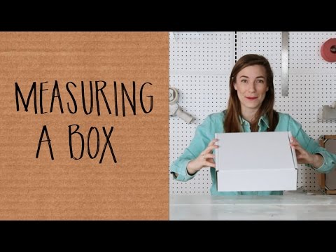 Part of a video titled How to Measure a Box - YouTube
