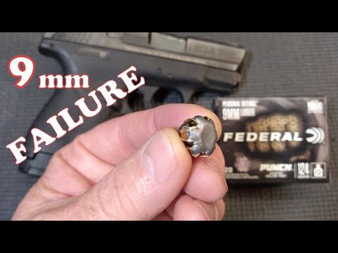 9mm AMMO REVIEW:  Federal PUNCH 124 gr JHP in Calibrated Gel (2021)
