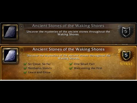 How To Do The Ancient Stones Of The Waking Shores Achievement!