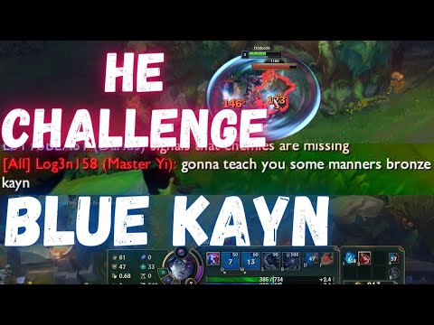WHEN MASTER YI "GIVE A LESSON" TO BLUE KAYN JUNGLE [DoDo22]