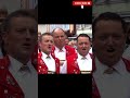 Switzerland‘s most famous folk music: Yodeling in traditional swiss costume