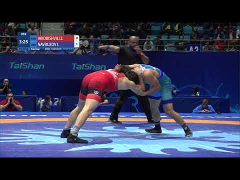 Repechage FS - 70 kg: Z. IAKOBISHVILI (GEO) v. I. NAVRUZOV (UZB)