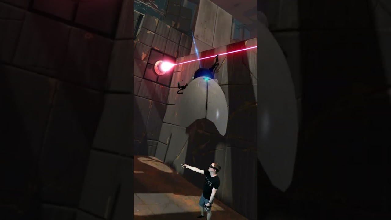 VoodooDE - Portal 2 mit einer Virtual Reality Brille! #shorts