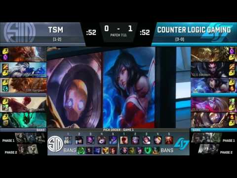 CLG vs TSM Highlights Game 2 NA LCS Summer 2017 Counter Logic Gaming vs Team Solo Mid W2D3