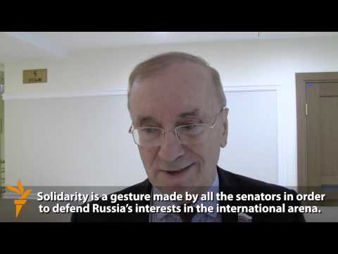 Russian Senators Declare Solidarity With Sanctioned Matviyenko