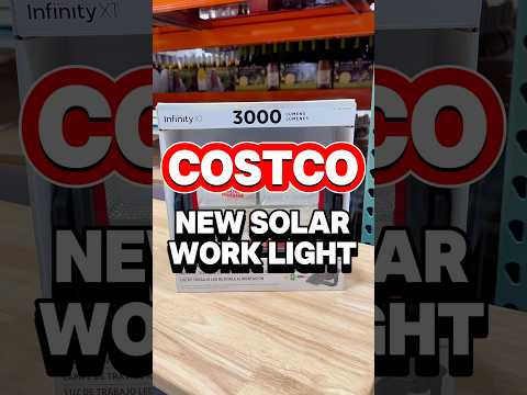 NEW Costco Solar LED Work Light! Magnetic Stand & Dual Power! ⚡️🔥#costcofinds #worklight #diytools